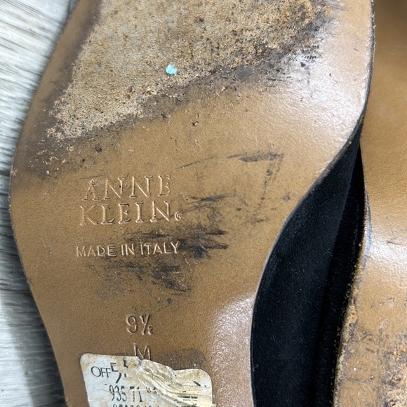 Anne Klein black suede high boots - Picture 16 of 16